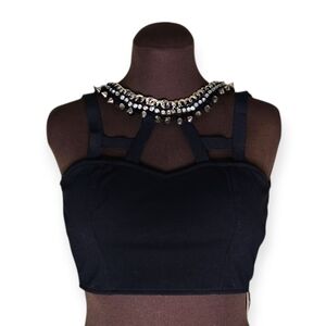 BYR Performance Studded/Harness Crop Top S | Excellent Condition